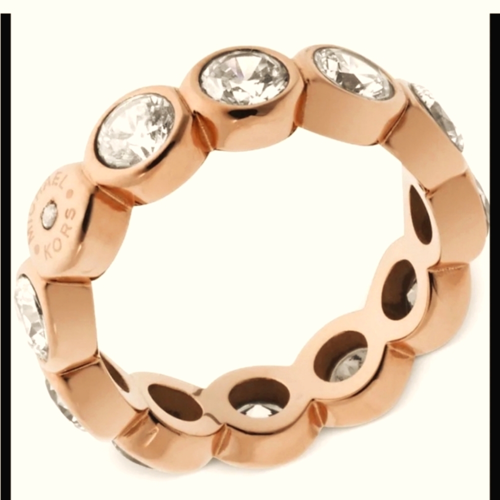 NWT Michael Kors Rose Gold Infinity Ring